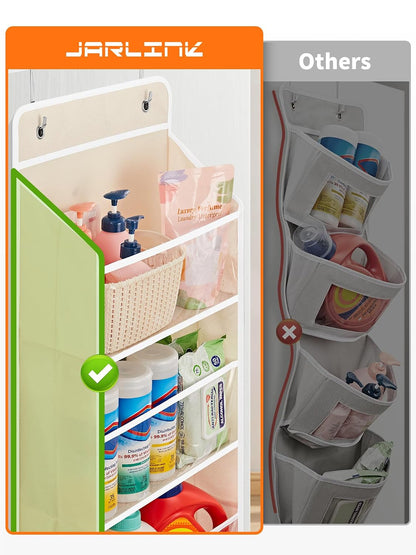 Over The Door Toy Storage Organizer w/Clear Window, Beige