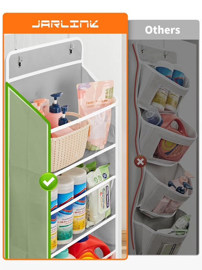 Over The Door Toy Storage Organizer w/Clear Window, Beige