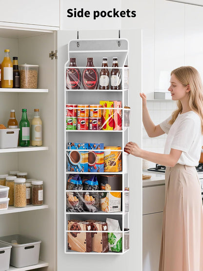 Over The Door Toy Storage Organizer w/Clear Window, Beige