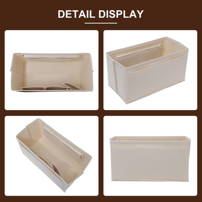 Felt Purse Organizer Insert for Longchamp Le Pliage Large, Beige