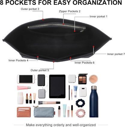 Felt Purse Organizer Insert for Longchamp Le Pliage Large, Beige