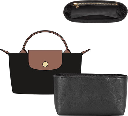 Felt Purse Organizer Insert for Longchamp Le Pliage Large, Beige