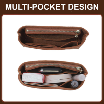 Felt Purse Organizer Insert for Longchamp Le Pliage Large, Beige