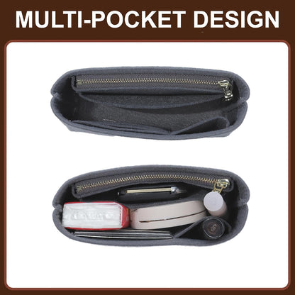 Felt Purse Organizer Insert for Longchamp Le Pliage Large, Beige