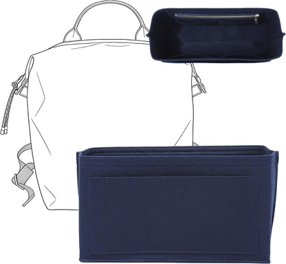 Felt Purse Organizer Insert for Longchamp Le Pliage Large, Beige