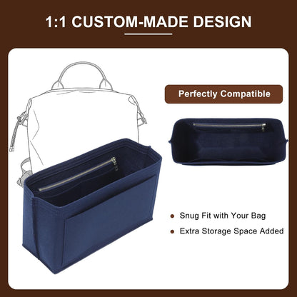 Felt Purse Organizer Insert for Longchamp Le Pliage Large, Beige