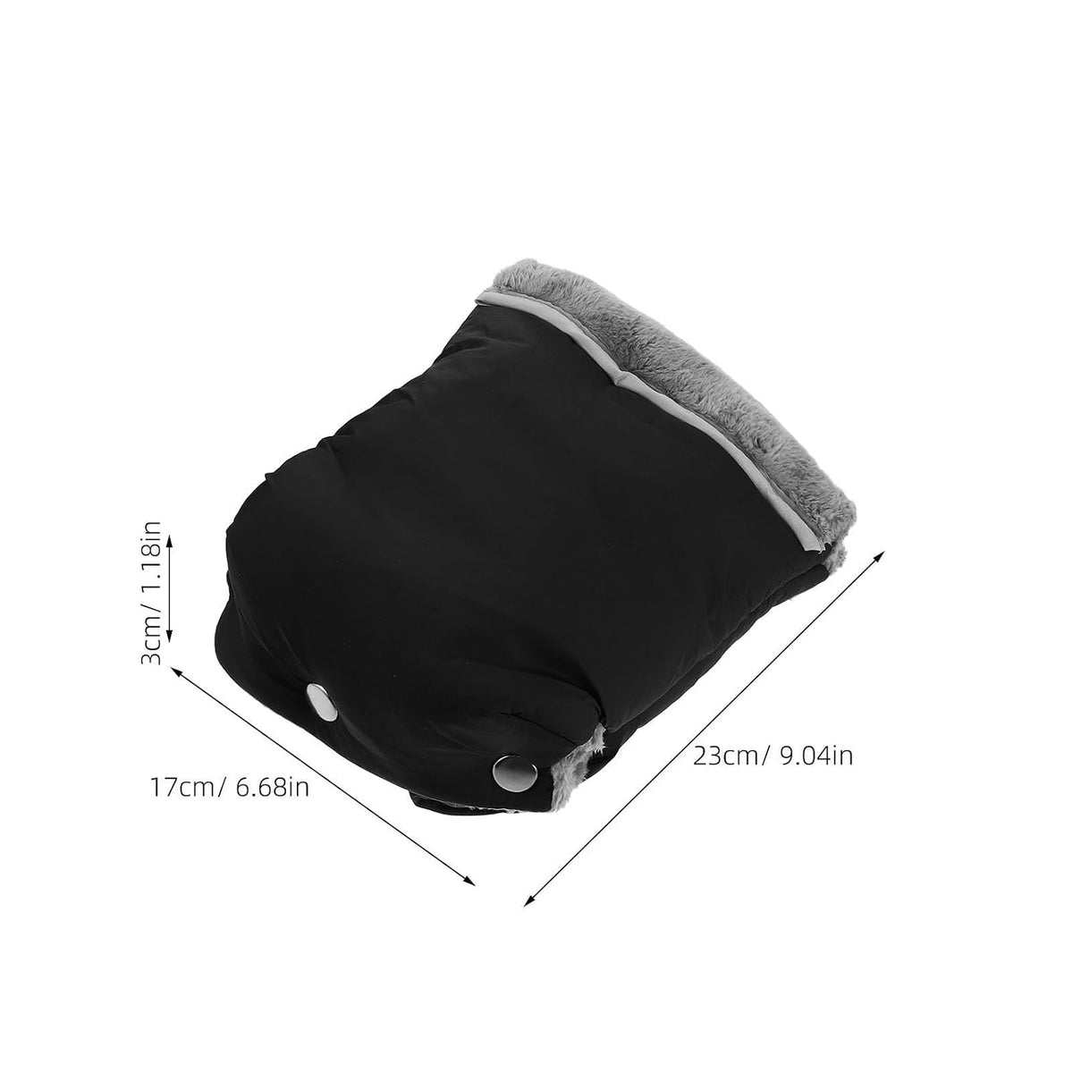 Waterproof Gloves for Stroller Pushchair Universal Winter Hand Muffs with Velvet and Nylon Material, Extra Thick Warm Mittens for Outdoor Use and Long Stroller Journeys