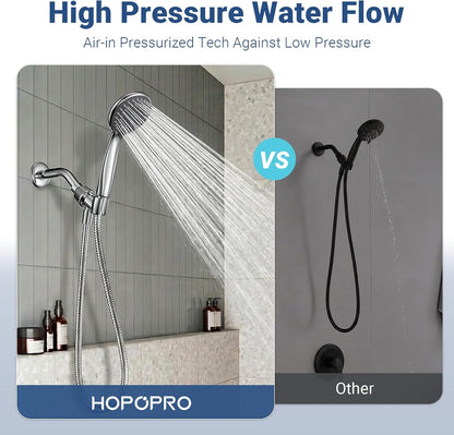 Handheld ShowerHead with High Pressure, Low Pressure Optimized Flow