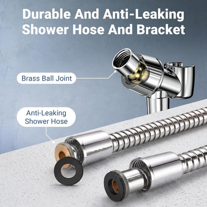 Handheld ShowerHead with High Pressure, Low Pressure Optimized Flow