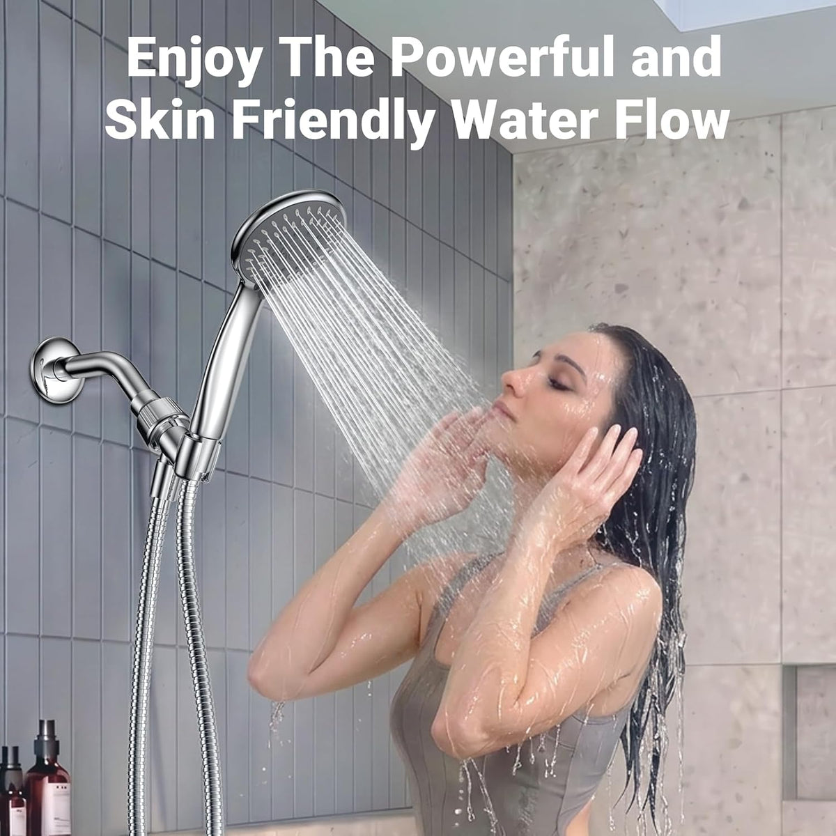 Handheld ShowerHead with High Pressure, Low Pressure Optimized Flow