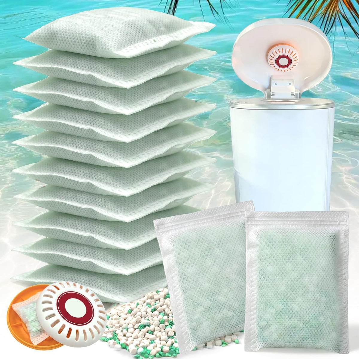 12 PCS Baking Soda Deodorizer for Arm & Hammer Puck Cartridge