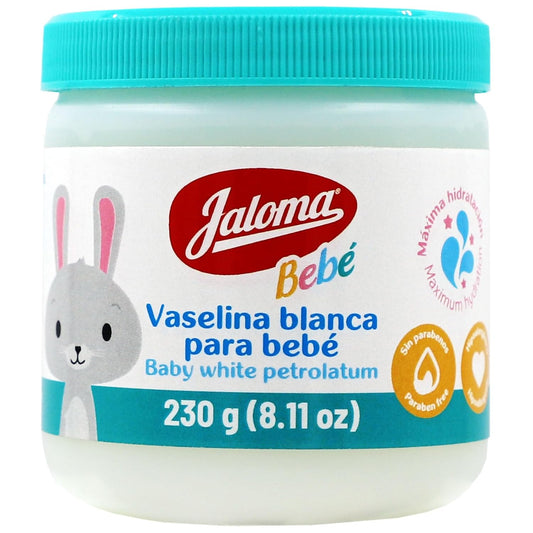Baby White Petrolatum, Prevents Diaper Rash, Softens Baby Skin, Pack of 1, 8.11 Oz Jar