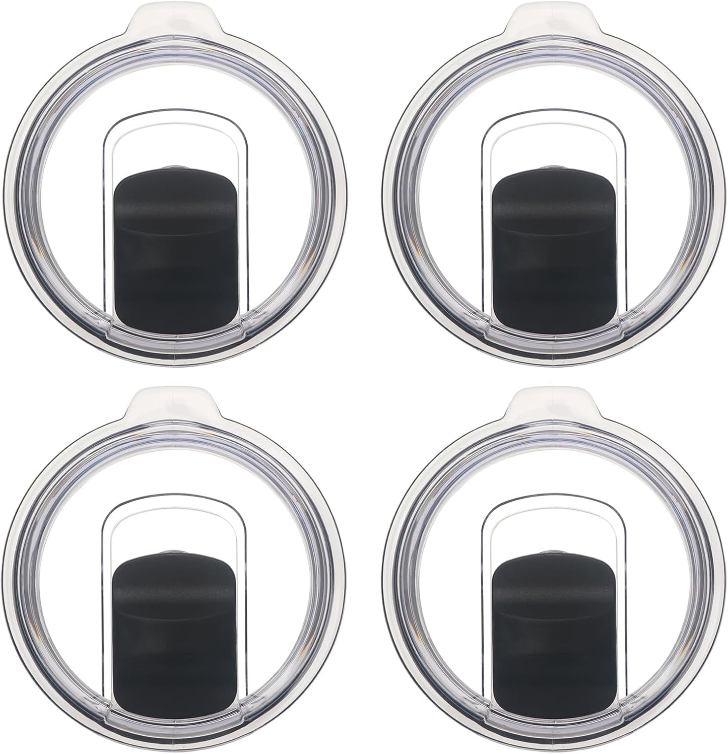 20 oz Tumbler Lid 2 Pack Replacement Lids Compatible for YETI 20 oz Tumbler | 10/24 oz Mug and 10 oz Lowball, Travel Spill Proof Cup Lids Covers with Magnetic Slider Switch, BPA Free
