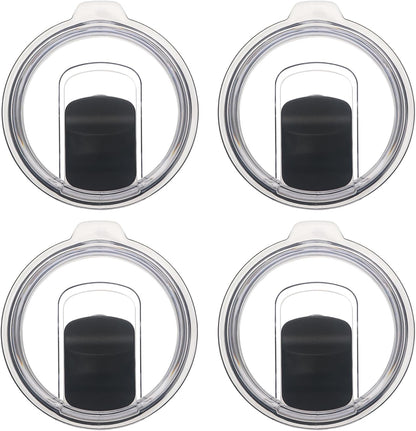 20 oz Tumbler Lid 2 Pack Replacement Lids Compatible for YETI 20 oz Tumbler | 10/24 oz Mug and 10 oz Lowball, Travel Spill Proof Cup Lids Covers with Magnetic Slider Switch, BPA Free