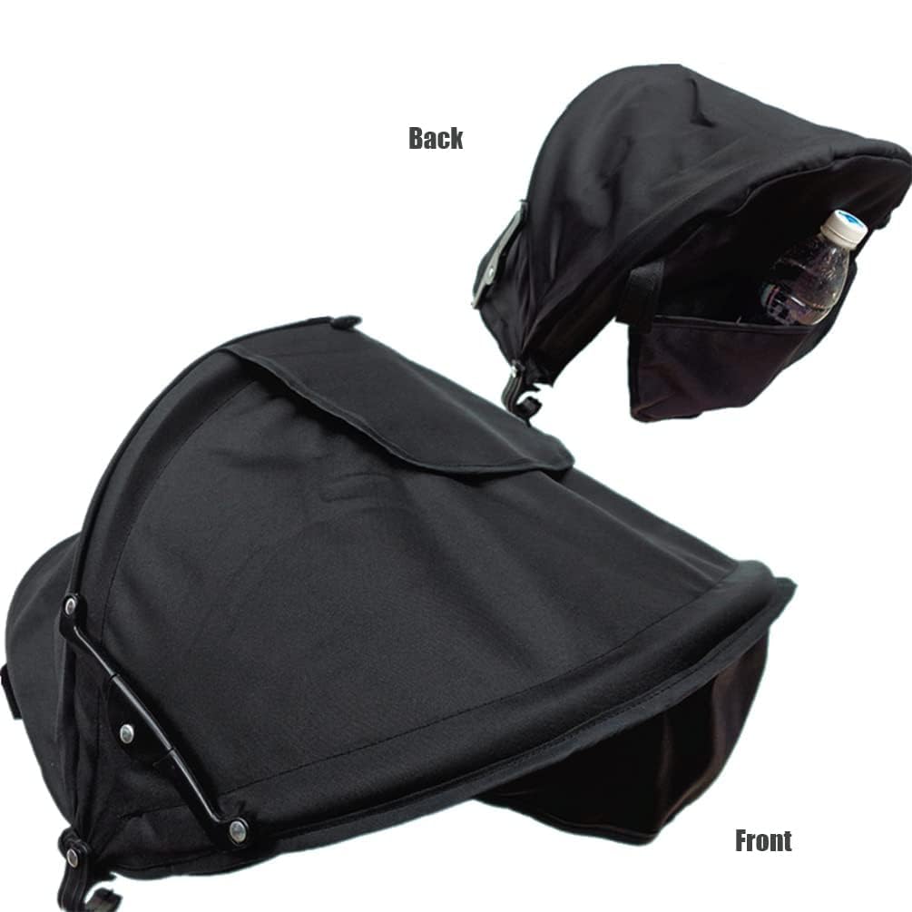 Baby Stroller Sun Protection Infant Stroller Sun Shade Cover Sunshield Universal Stroller Canopy Extender Awning for Pushchair Pram Buggy Parasol Sunshade Sun Umbrella Stroller with Pocket Mesh Window