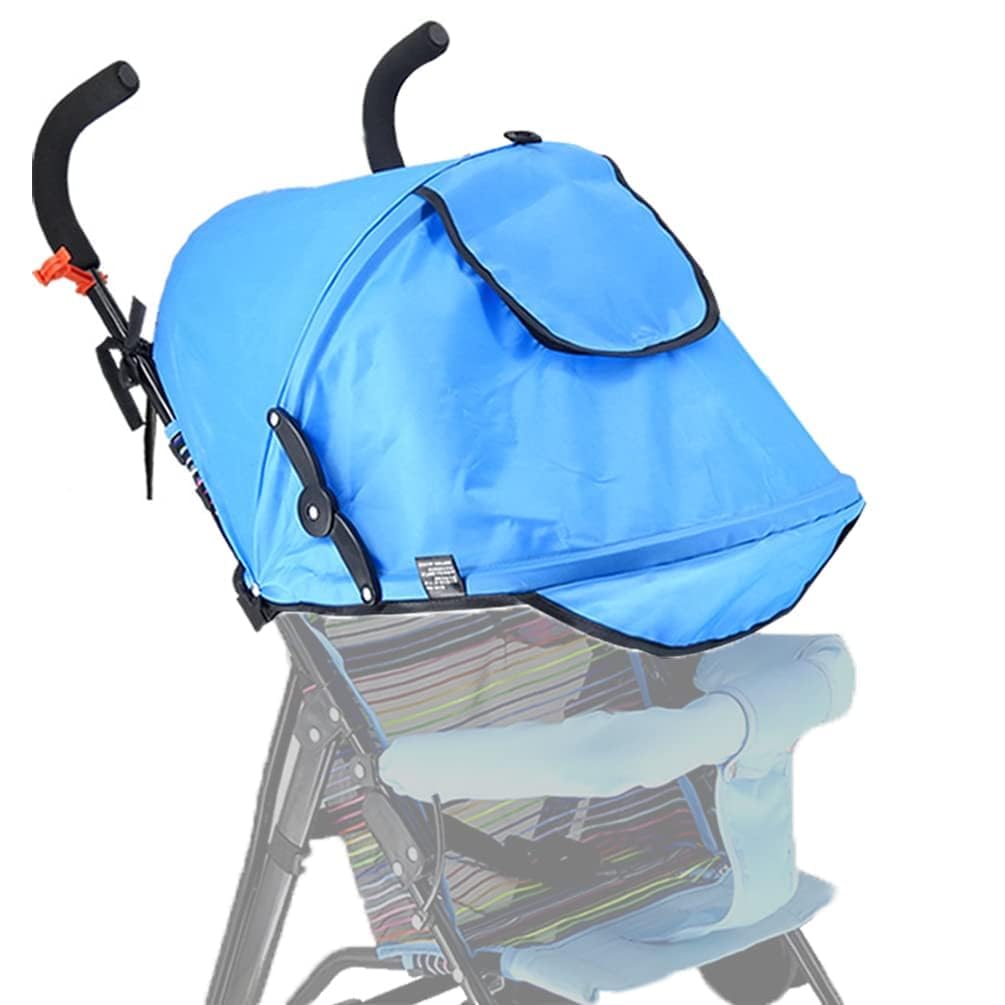 Baby Stroller Sun Protection Infant Stroller Sun Shade Cover Sunshield Universal Stroller Canopy Extender Awning for Pushchair Pram Buggy Parasol Sunshade Sun Umbrella Stroller with Pocket Mesh Window