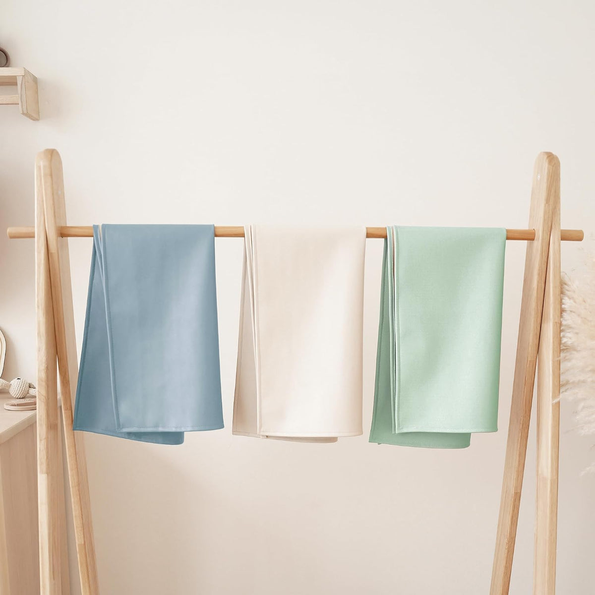 Faux Leather Baby Changing Mat 2 Pack, Oval, 30"x17"