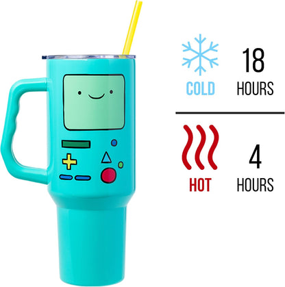 Lilo and Stitch Wink Face, Stainless Steel Tumbler, 40oz | Make Some Waves, Rhinestone, Disney, Double Walled, Includes Handle and Straw, Fits in Cup Holder, 1.18 Liters - Colors A