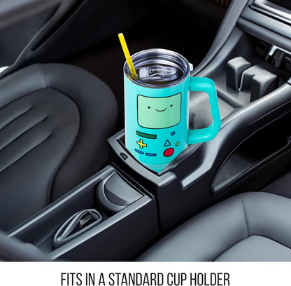 Lilo and Stitch Wink Face, Stainless Steel Tumbler, 40oz | Make Some Waves, Rhinestone, Disney, Double Walled, Includes Handle and Straw, Fits in Cup Holder, 1.18 Liters - Colors A