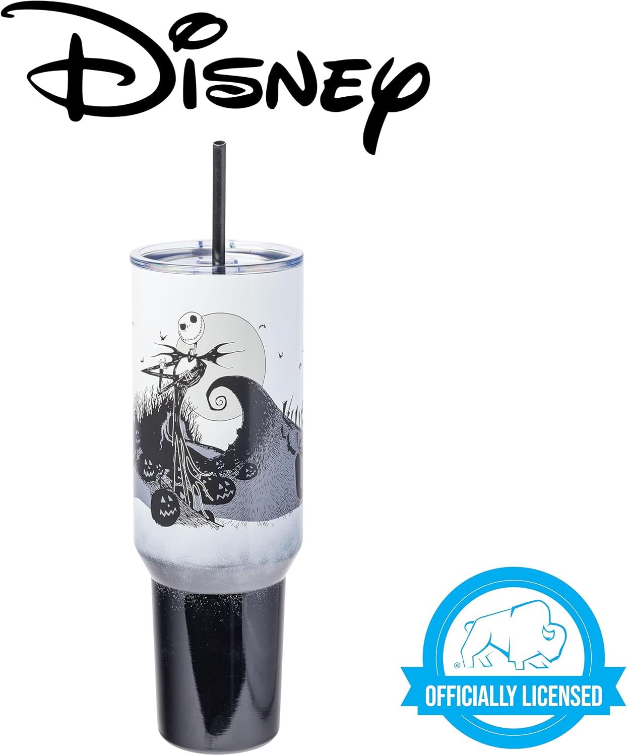Lilo and Stitch Wink Face, Stainless Steel Tumbler, 40oz | Make Some Waves, Rhinestone, Disney, Double Walled, Includes Handle and Straw, Fits in Cup Holder, 1.18 Liters - Colors A