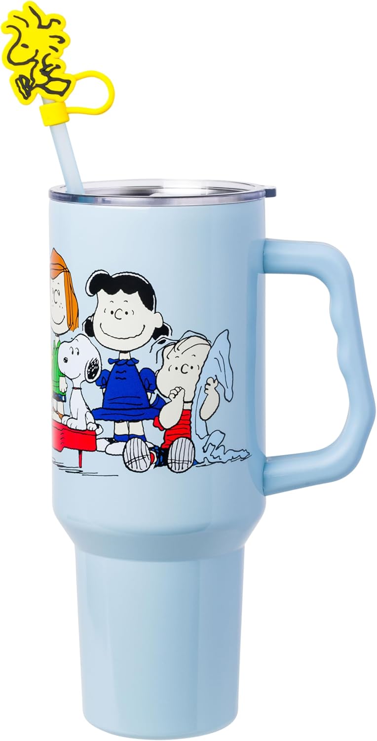 Lilo and Stitch Wink Face, Stainless Steel Tumbler, 40oz | Make Some Waves, Rhinestone, Disney, Double Walled, Includes Handle and Straw, Fits in Cup Holder, 1.18 Liters - Colors A
