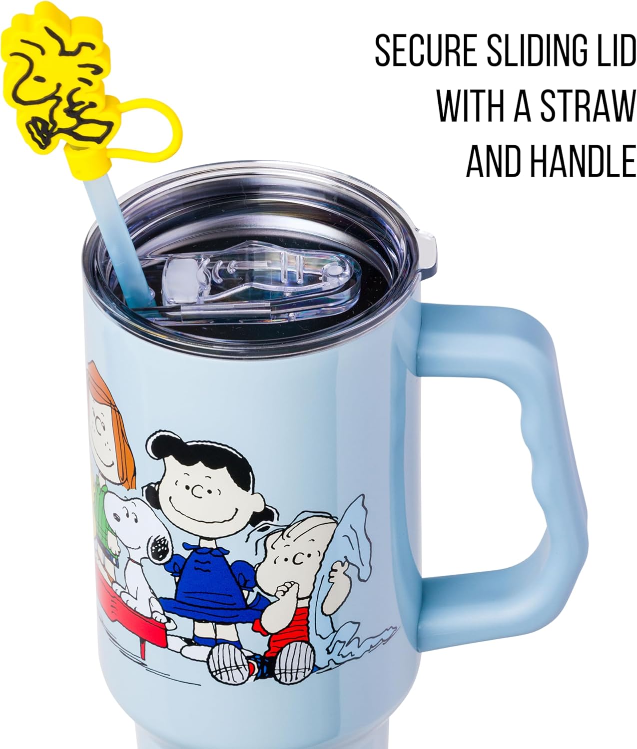 Lilo and Stitch Wink Face, Stainless Steel Tumbler, 40oz | Make Some Waves, Rhinestone, Disney, Double Walled, Includes Handle and Straw, Fits in Cup Holder, 1.18 Liters - Colors A