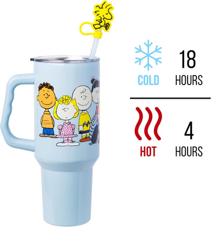 Lilo and Stitch Wink Face, Stainless Steel Tumbler, 40oz | Make Some Waves, Rhinestone, Disney, Double Walled, Includes Handle and Straw, Fits in Cup Holder, 1.18 Liters - Colors A