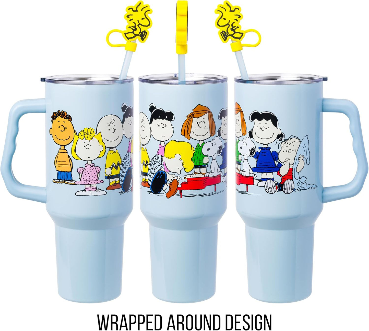 Lilo and Stitch Wink Face, Stainless Steel Tumbler, 40oz | Make Some Waves, Rhinestone, Disney, Double Walled, Includes Handle and Straw, Fits in Cup Holder, 1.18 Liters - Colors A