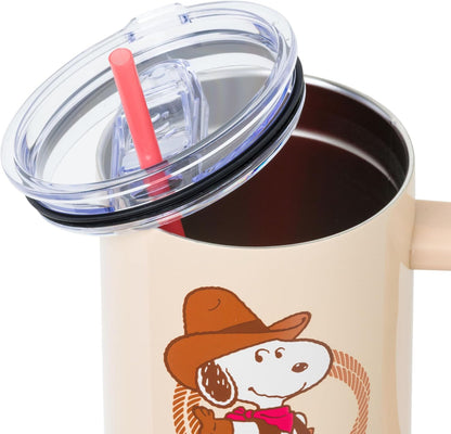 Lilo and Stitch Wink Face, Stainless Steel Tumbler, 40oz | Make Some Waves, Rhinestone, Disney, Double Walled, Includes Handle and Straw, Fits in Cup Holder, 1.18 Liters - Colors A