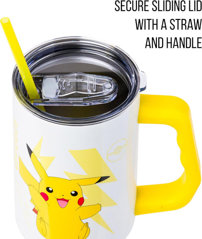Lilo and Stitch Wink Face, Stainless Steel Tumbler, 40oz | Make Some Waves, Rhinestone, Disney, Double Walled, Includes Handle and Straw, Fits in Cup Holder, 1.18 Liters - Colors A