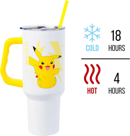 Lilo and Stitch Wink Face, Stainless Steel Tumbler, 40oz | Make Some Waves, Rhinestone, Disney, Double Walled, Includes Handle and Straw, Fits in Cup Holder, 1.18 Liters - Colors A