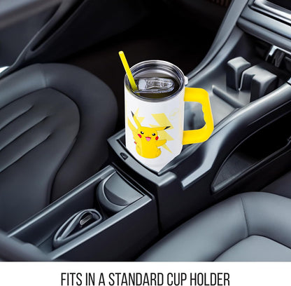 Lilo and Stitch Wink Face, Stainless Steel Tumbler, 40oz | Make Some Waves, Rhinestone, Disney, Double Walled, Includes Handle and Straw, Fits in Cup Holder, 1.18 Liters - Colors A