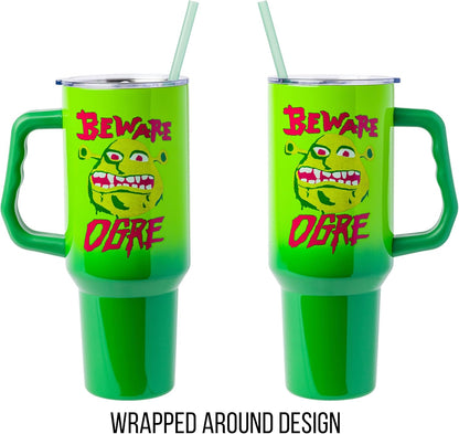 Lilo and Stitch Wink Face, Stainless Steel Tumbler, 40oz | Make Some Waves, Rhinestone, Disney, Double Walled, Includes Handle and Straw, Fits in Cup Holder, 1.18 Liters - Colors A