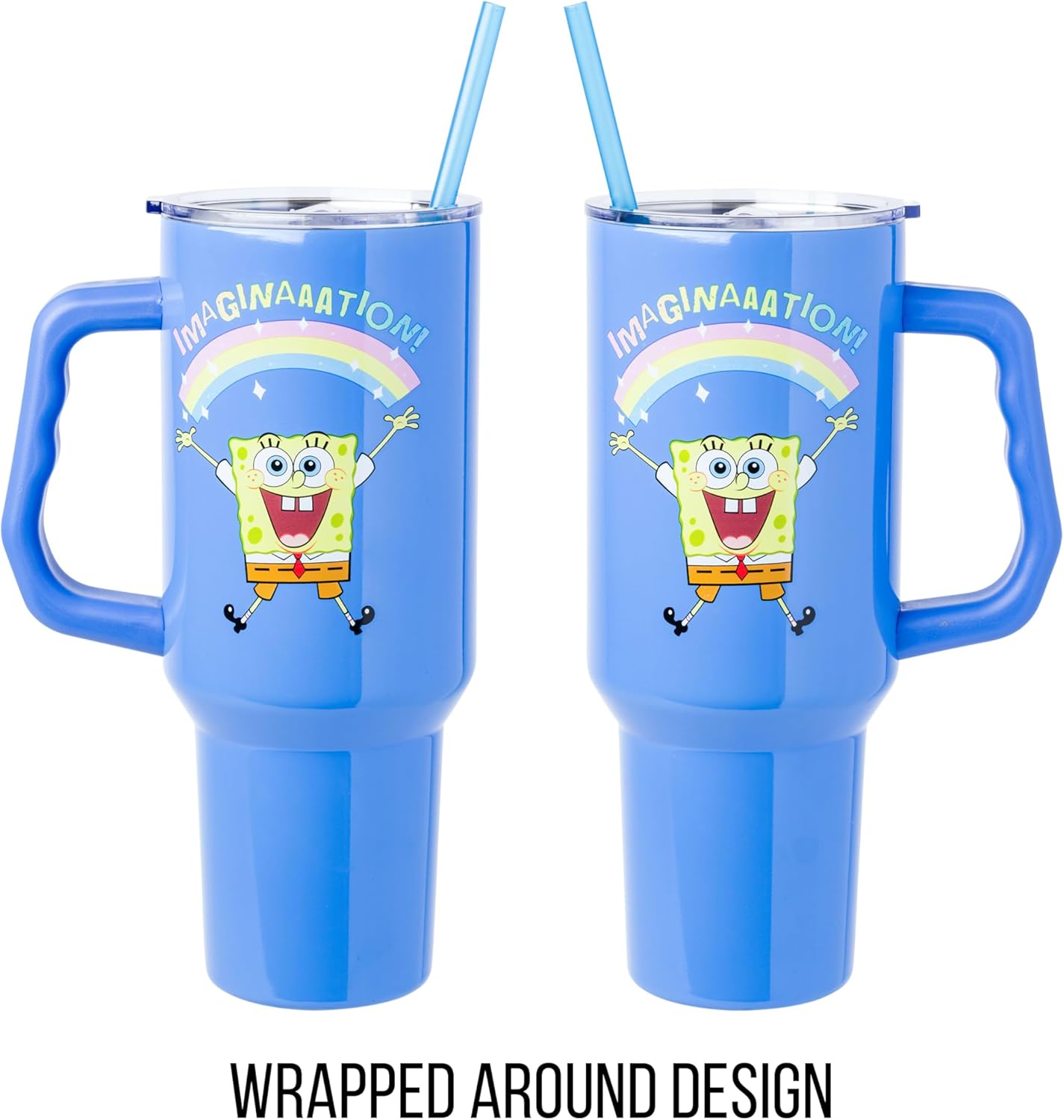 Lilo and Stitch Wink Face, Stainless Steel Tumbler, 40oz | Make Some Waves, Rhinestone, Disney, Double Walled, Includes Handle and Straw, Fits in Cup Holder, 1.18 Liters - Colors A