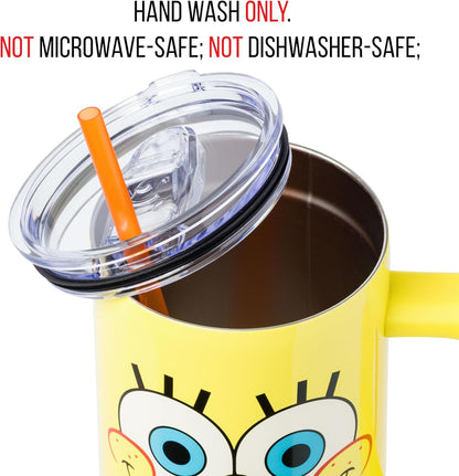 Lilo and Stitch Wink Face, Stainless Steel Tumbler, 40oz | Make Some Waves, Rhinestone, Disney, Double Walled, Includes Handle and Straw, Fits in Cup Holder, 1.18 Liters - Colors A