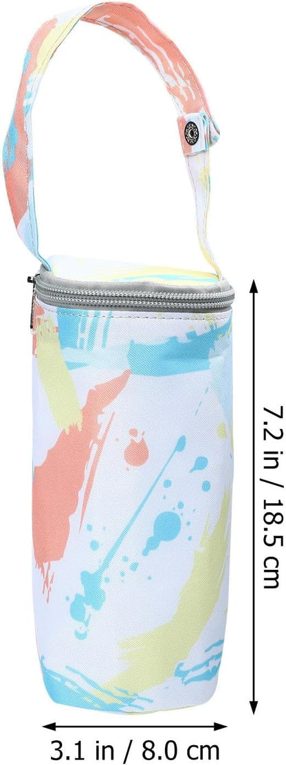 Insulated Tin Moms Cooler Bottle for Bag with Nursing Oxford Cloth Material Portable and Lightweight Maintains Temperature and Outdoors and Daycare Use Milk