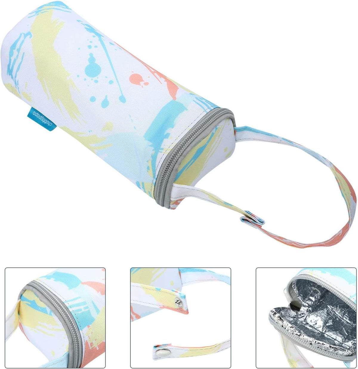 Insulated Tin Moms Cooler Bottle for Bag with Nursing Oxford Cloth Material Portable and Lightweight Maintains Temperature and Outdoors and Daycare Use Milk