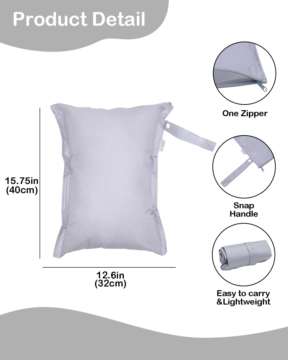 ALVA Waterproof Leakproof Wet Dry Bag 2-Pack | Reusable for Swim, Baby Clothes, Diapers & Travel 2LK06