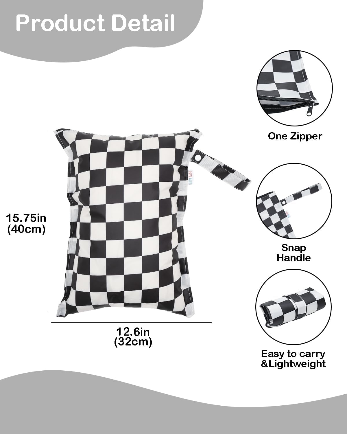 ALVA Waterproof Leakproof Wet Dry Bag 2-Pack | Reusable for Swim, Baby Clothes, Diapers & Travel 2LK06