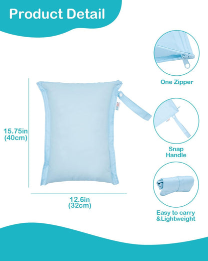 ALVA Waterproof Leakproof Wet Dry Bag 2-Pack | Reusable for Swim, Baby Clothes, Diapers & Travel 2LK06