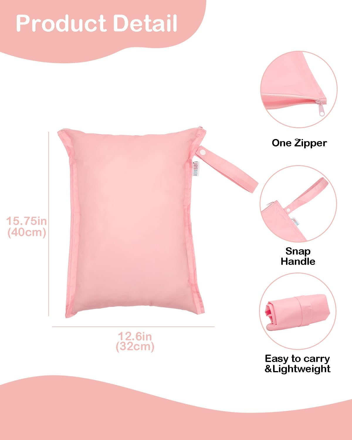 ALVA Waterproof Leakproof Wet Dry Bag 2-Pack | Reusable for Swim, Baby Clothes, Diapers & Travel 2LK06