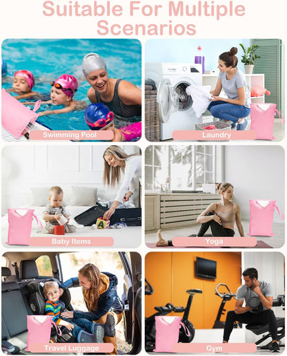 ALVA Waterproof Leakproof Wet Dry Bag 2-Pack | Reusable for Swim, Baby Clothes, Diapers & Travel 2LK06