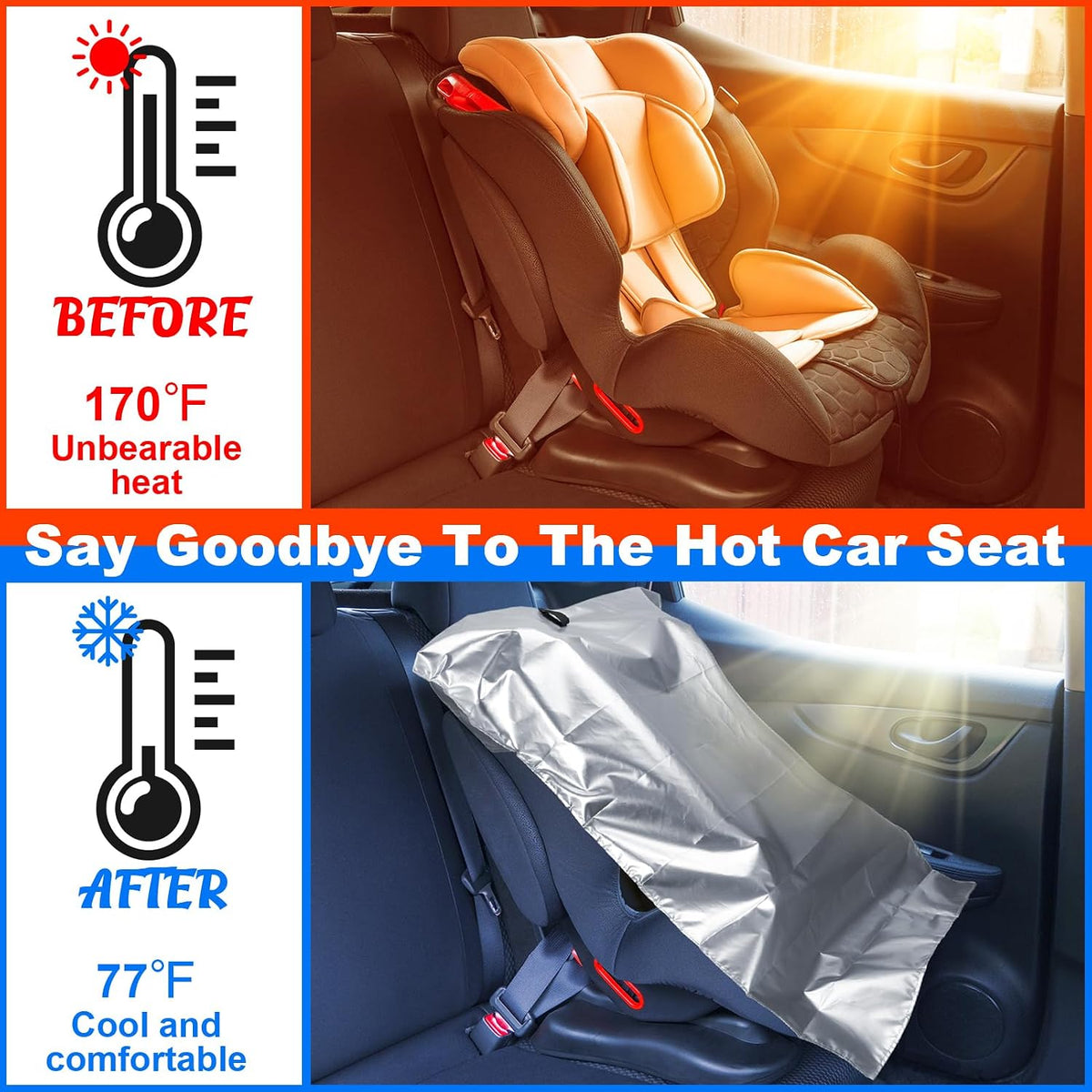 Baby Car Seat Sun Shade Cover,Infant Car Seats Heat Protector,Baby Travel Accessories to Keep Toddler Seats at Cool Temperature,CarSeat Cooler Cover UV Protection from Heat/Sun for Babies Seat