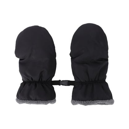 Winter Cold Weather Stroller Hand Muffs 1 Pair - Extra Thick Anti Freeze Windproof, Adjustable Straps Universal Pushchair Gloves for Parents