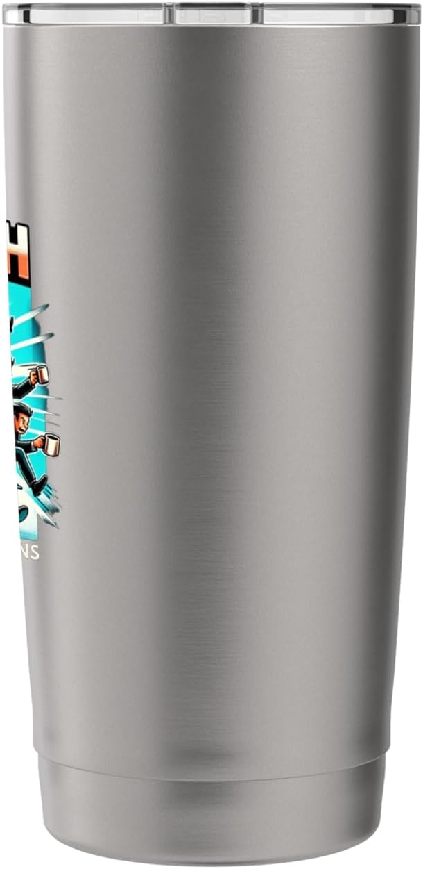 Desk Dash Casual Office Home Essential Graphic Art Stainless Steel Insulated Tumbler