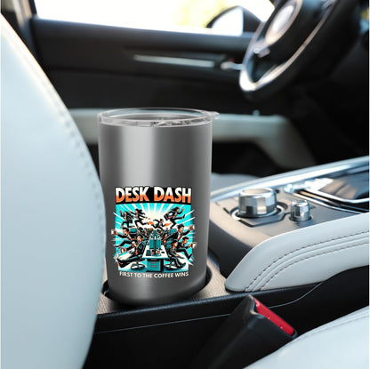 Desk Dash Casual Office Home Essential Graphic Art Stainless Steel Insulated Tumbler