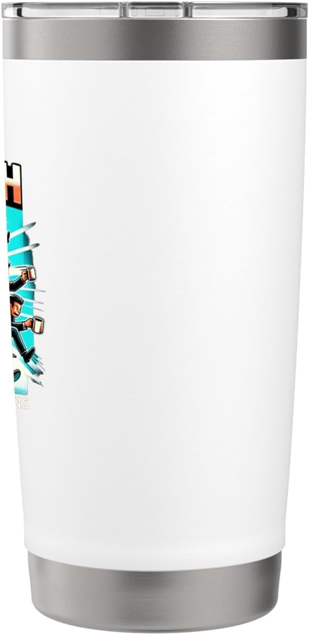 Desk Dash Casual Office Home Essential Graphic Art Stainless Steel Insulated Tumbler
