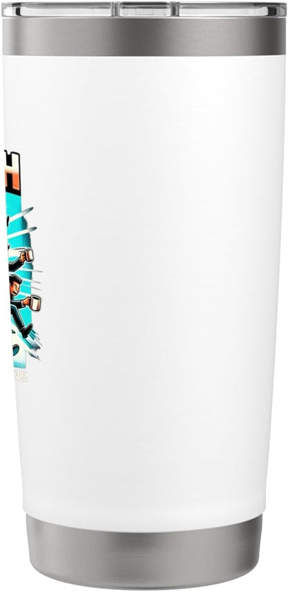 Desk Dash Casual Office Home Essential Graphic Art Stainless Steel Insulated Tumbler