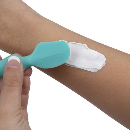 Nuby Silicone Diaper Cream Brush with Suction Base, Aqua (Pack of 2)