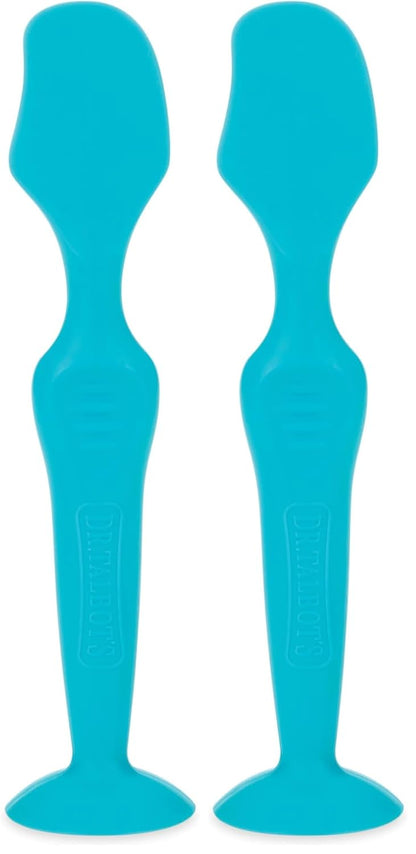 Nuby Silicone Diaper Cream Brush with Suction Base, Aqua (Pack of 2)